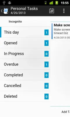 TimeAct android App screenshot 3